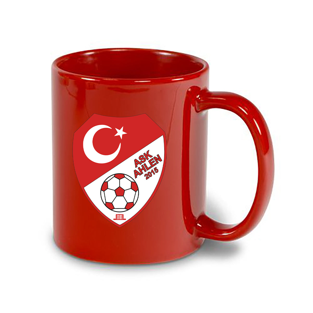 Tasse mit Logo Rot